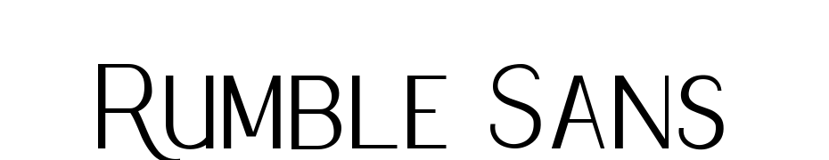 Rumble Sans Font Download Free